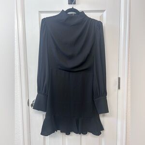 Express Black long sleeve mock neck mini Dress. Size M. NWT